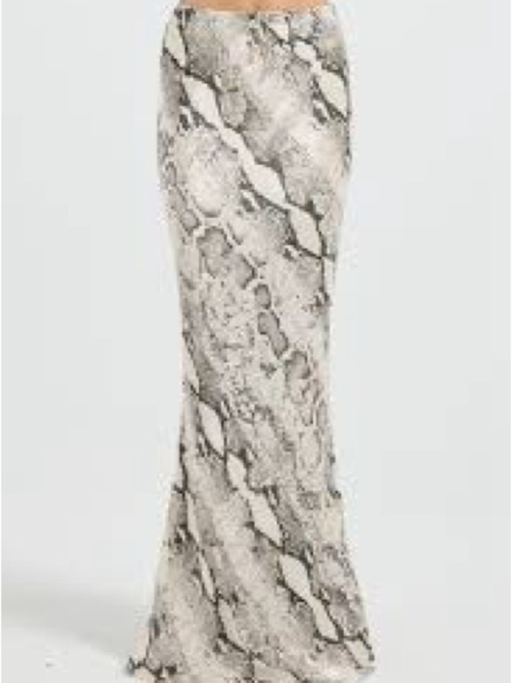 Snake Pattern Reptile maxi skirt